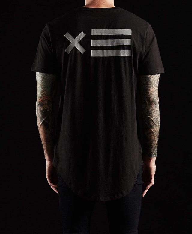 Nena & Pasadena Refused Cape Back T-Shirt Jet Black