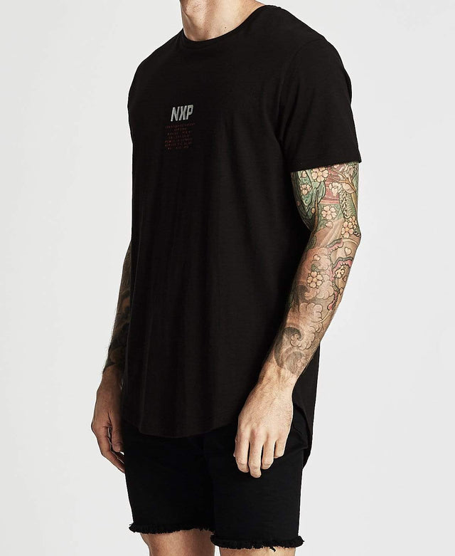 Nena & Pasadena Refused Cape Back T-Shirt Jet Black