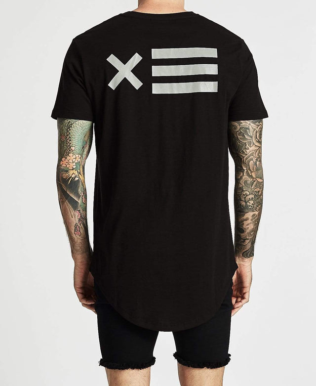 Nena & Pasadena Refused Cape Back T-Shirt Jet Black
