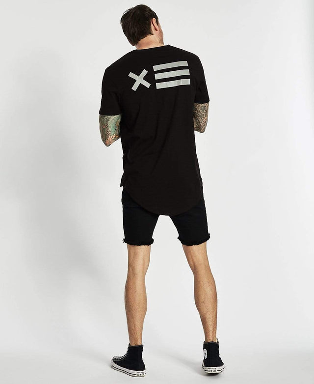 Nena & Pasadena Refused Cape Back T-Shirt Jet Black