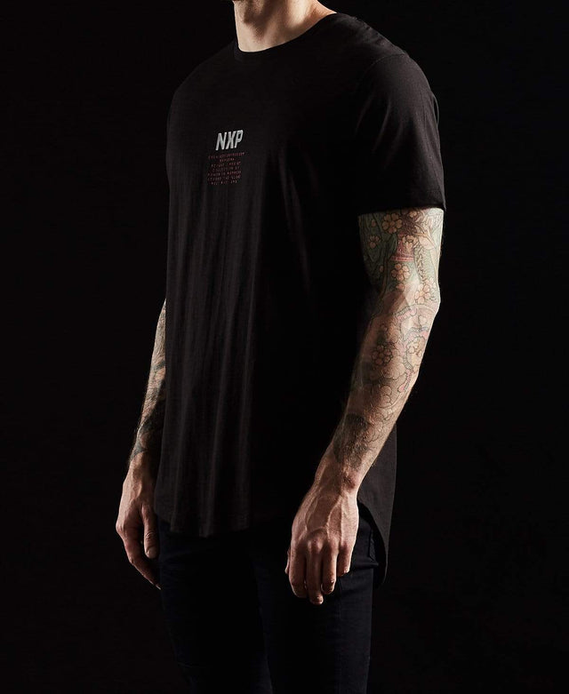 Nena & Pasadena Refused Cape Back T-Shirt Jet Black