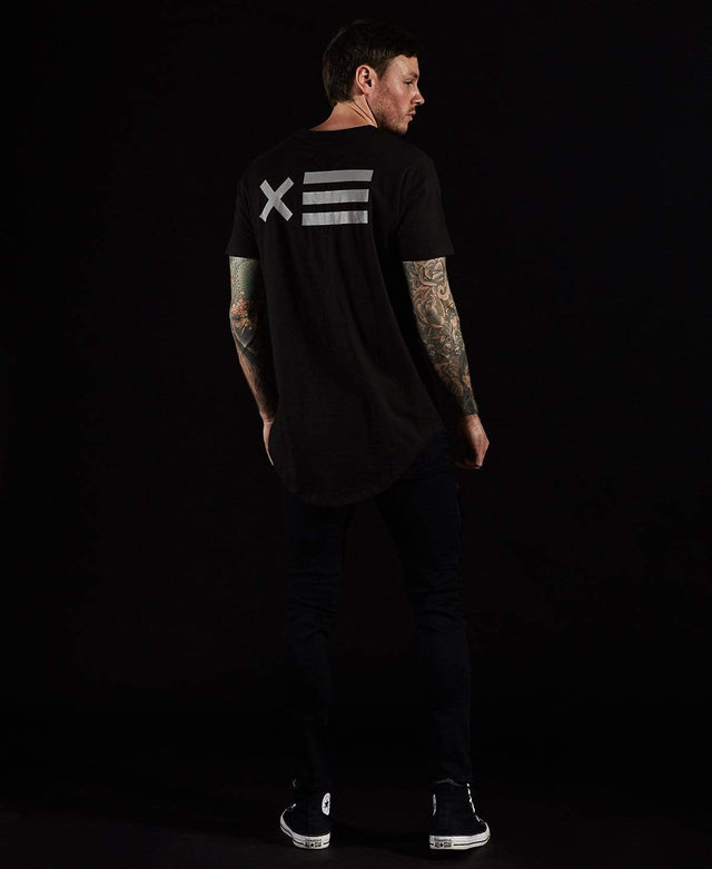 Nena & Pasadena Refused Cape Back T-Shirt Jet Black