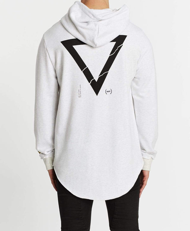 Nena & Pasadena Renounce Dual Curved Hoodie Snow Marle