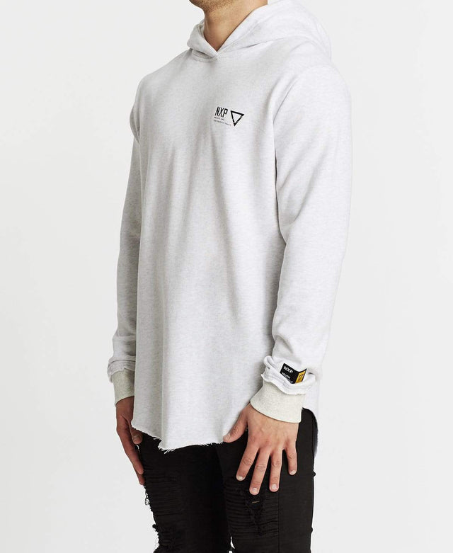 Nena & Pasadena Renounce Dual Curved Hoodie Snow Marle