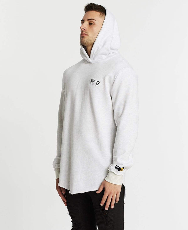 Nena & Pasadena Renounce Dual Curved Hoodie Snow Marle