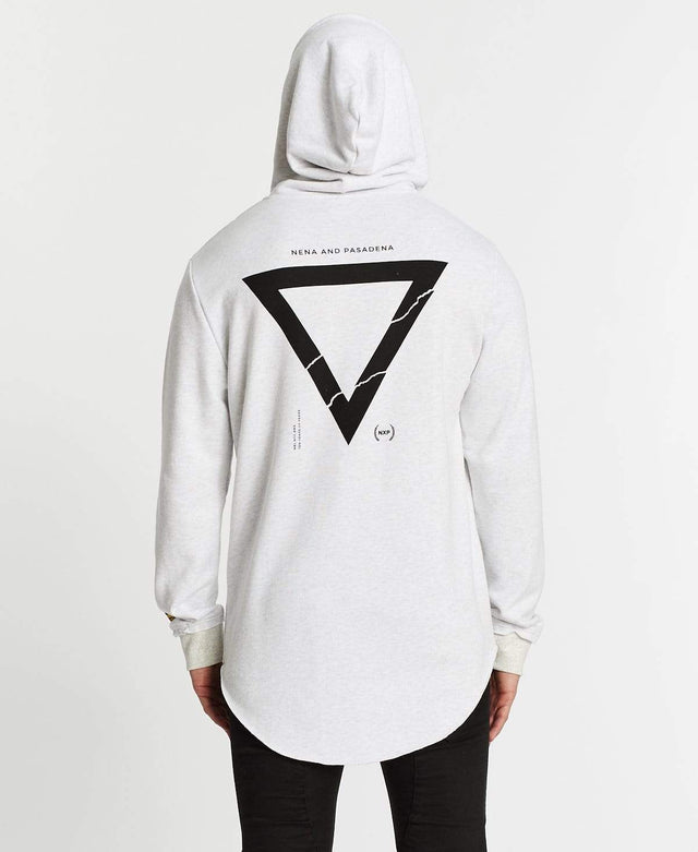 Nena & Pasadena Renounce Dual Curved Hoodie Snow Marle