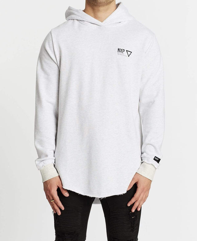 Nena & Pasadena Renounce Dual Curved Hoodie Snow Marle