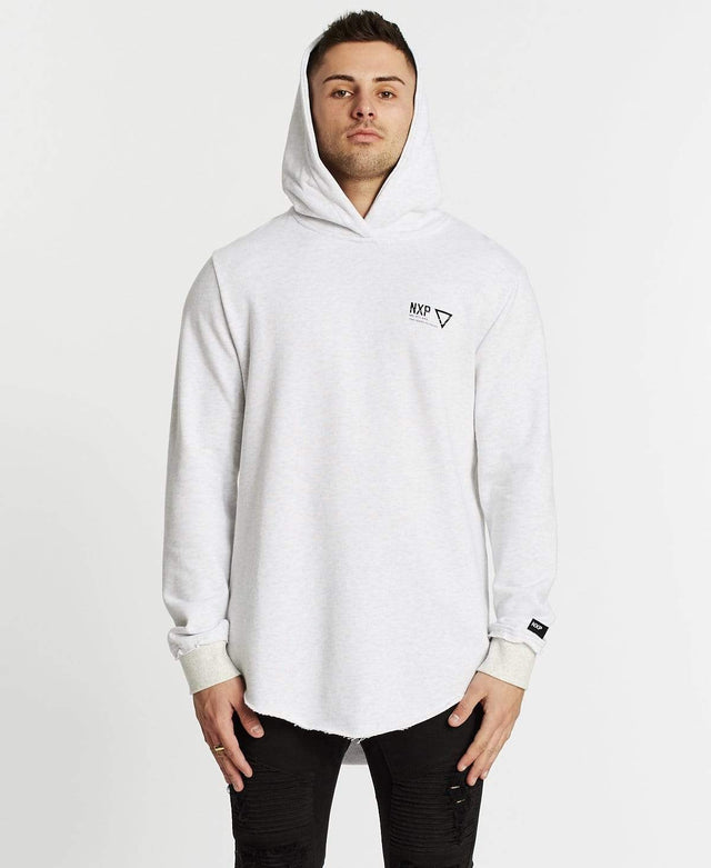 Nena & Pasadena Renounce Dual Curved Hoodie Snow Marle