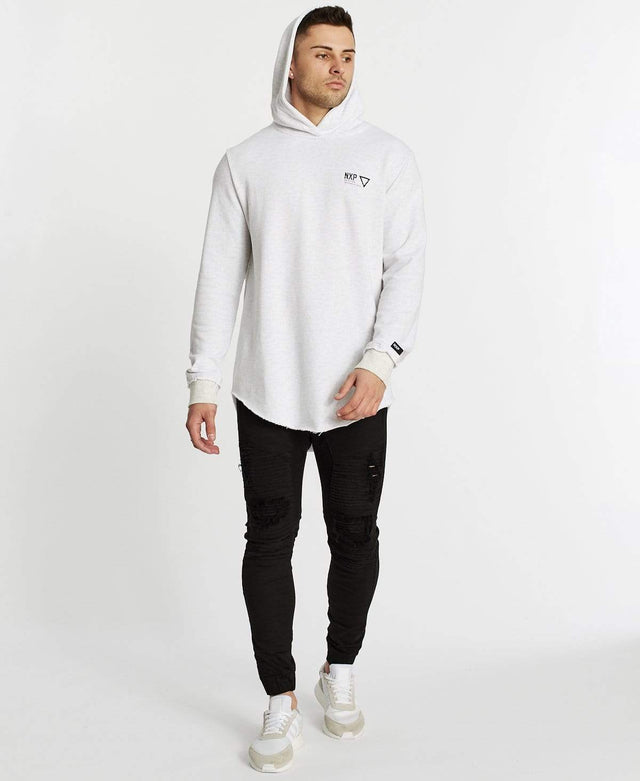Nena & Pasadena Renounce Dual Curved Hoodie Snow Marle