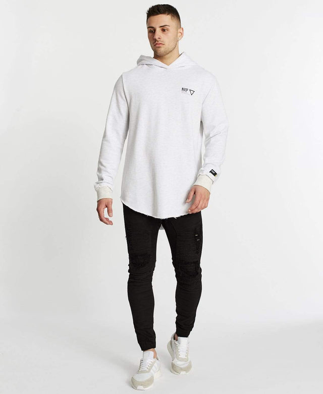 Nena & Pasadena Renounce Dual Curved Hoodie Snow Marle