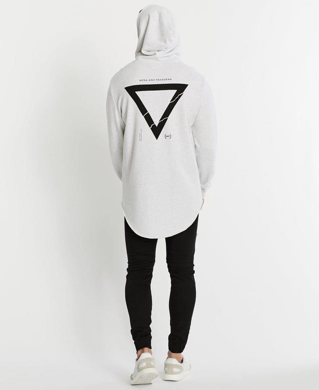 Nena & Pasadena Renounce Dual Curved Hoodie Snow Marle
