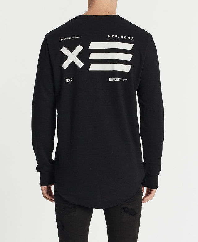 Nena & Pasadena Restrained Dual Curved Jumper Jet Black
