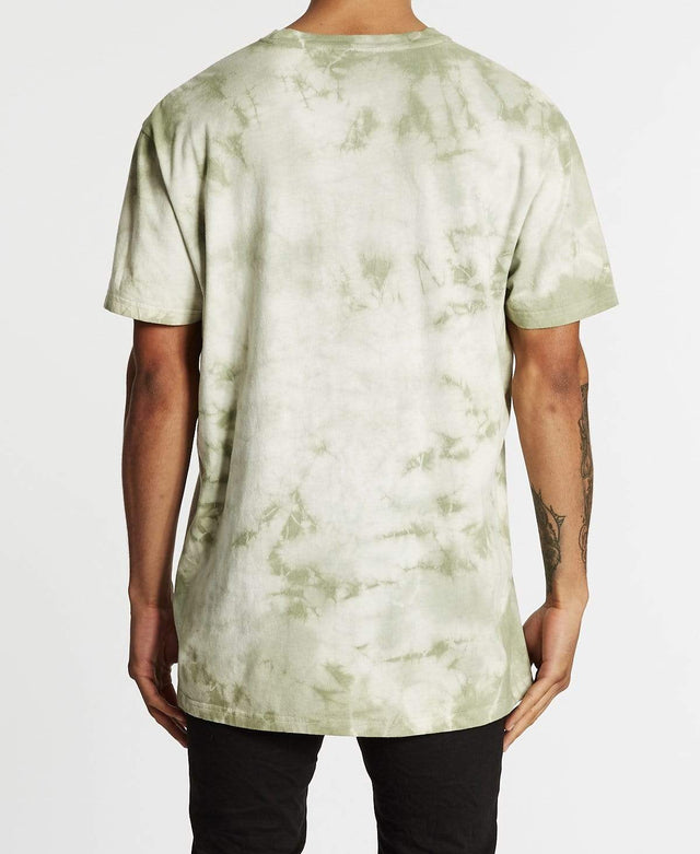Nena & Pasadena Revel Relaxed Fit T-Shirt Tie Dye Khaki