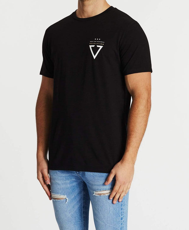 Nena & Pasadena Revolt Cape Back Tee Jet Black