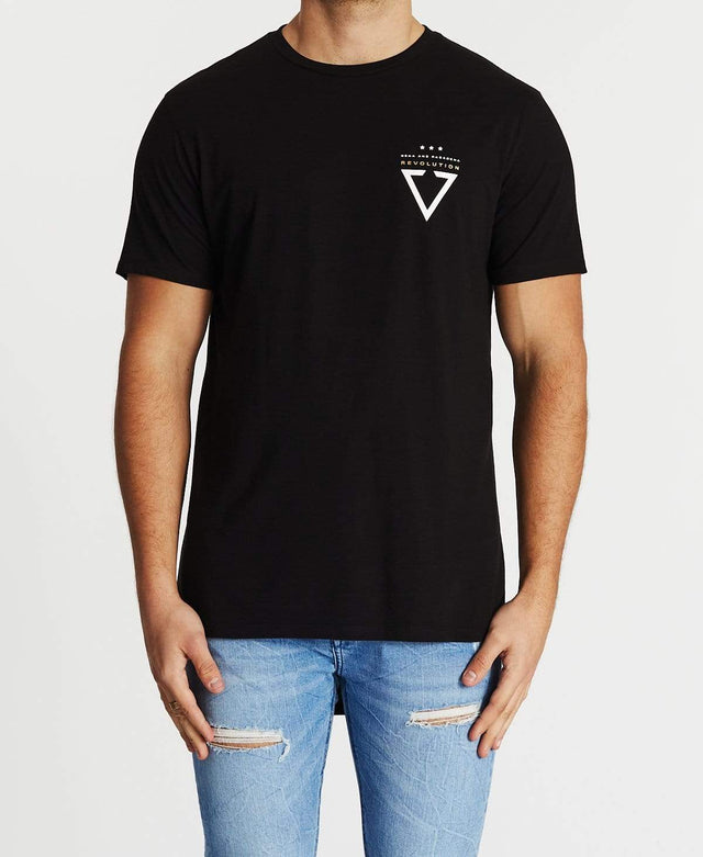 Nena & Pasadena Revolt Cape Back Tee Jet Black