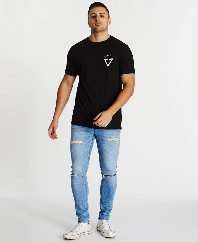 Nena & Pasadena Revolt Cape Back Tee Jet Black