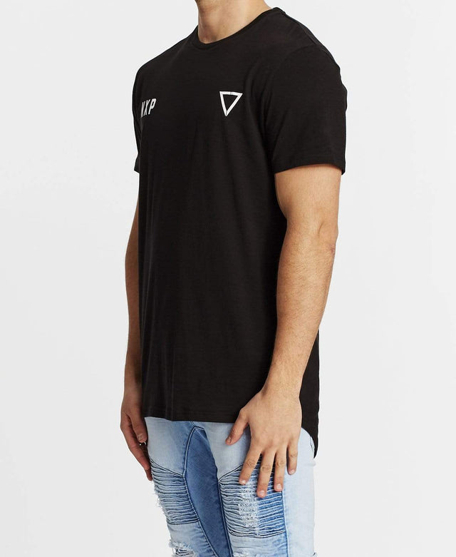 Nena & Pasadena Rise And Fall Cape Back T-Shirt Jet Black