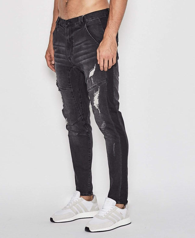 Nena & Pasadena Sergeant Pants Heavy Metal Black