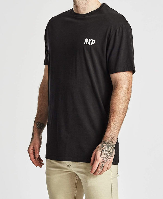 Nena & Pasadena South Side Relaxed Fit T-Shirt Jet Black