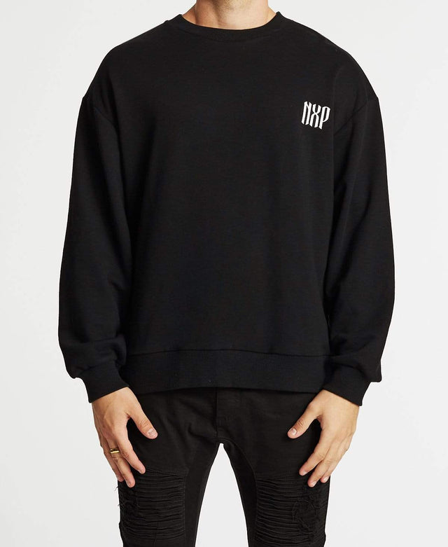 Nena & Pasadena Symptoms Relaxed Fit Jumper Jet Black
