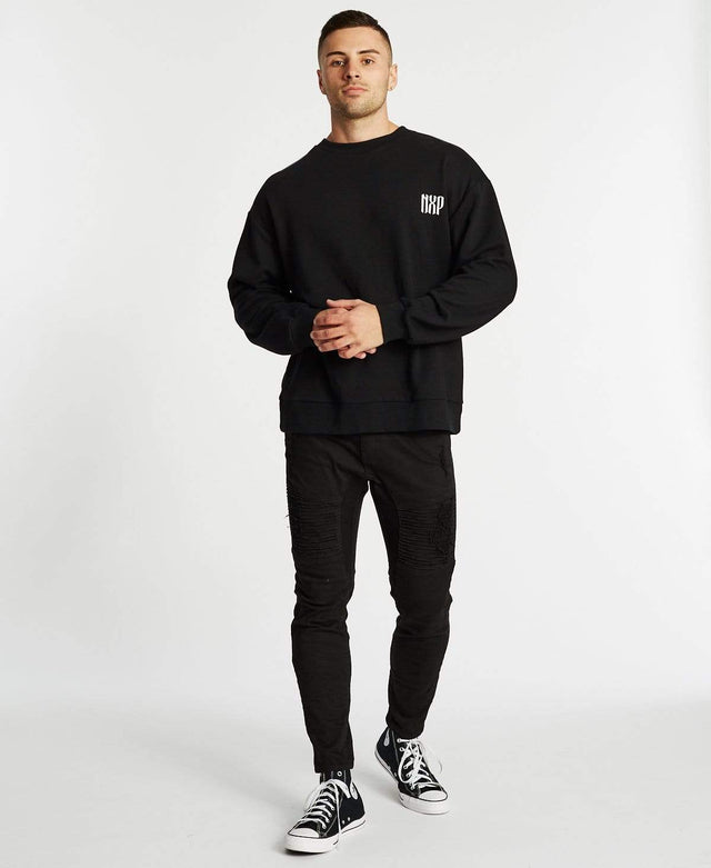 Nena & Pasadena Symptoms Relaxed Fit Jumper Jet Black