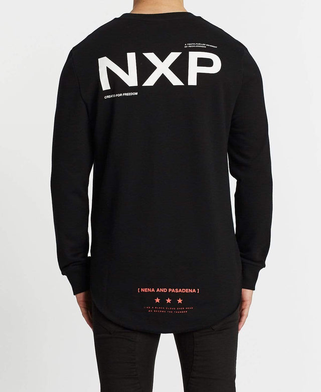 Nena & Pasadena Thunder Struck Dual Curved Jumper Jet Black