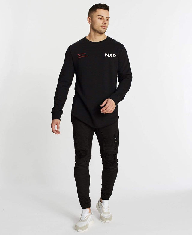 Nena & Pasadena Thunder Struck Dual Curved Jumper Jet Black