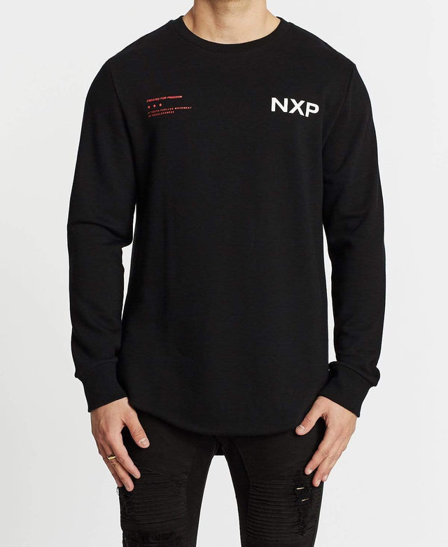 Nena & Pasadena Thunder Struck Dual Curved Jumper Jet Black