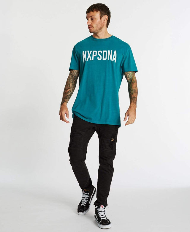 Nena & Pasadena Trade Relaxed Fit T-Shirt Pigment Deep Lake