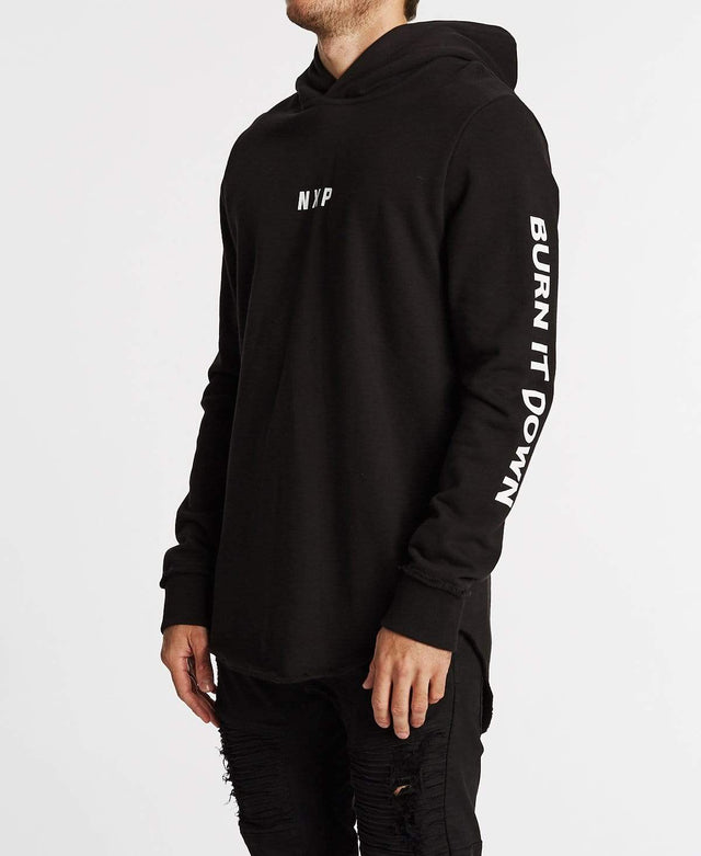 Nena & Pasadena Turbine Baseball Hoodie Jet Black
