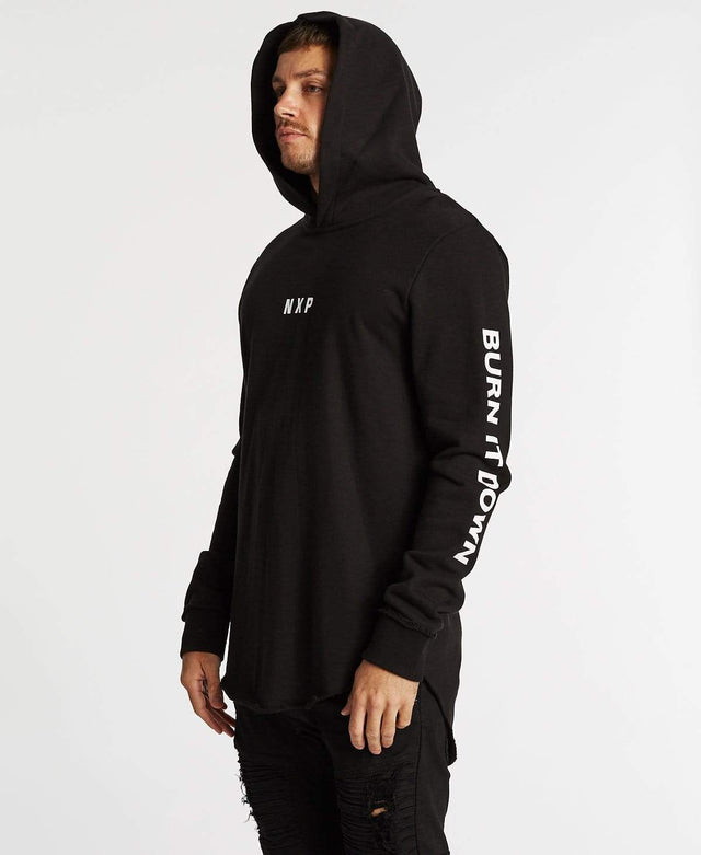 Nena & Pasadena Turbine Baseball Hoodie Jet Black