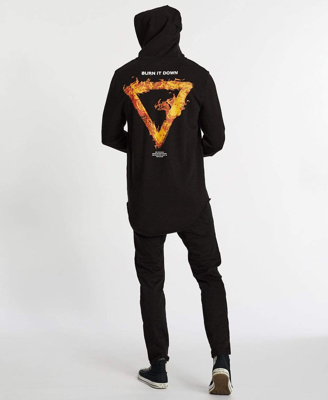 Nena & Pasadena Turbine Baseball Hoodie Jet Black