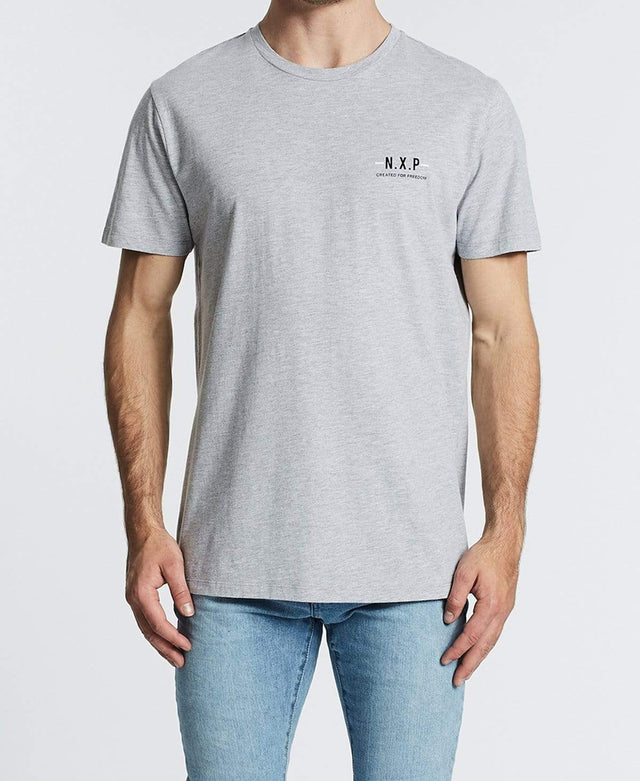 Nena & Pasadena Vitality Scoop Back T-Shirt Grey Marle