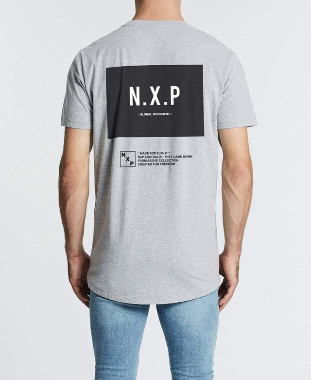 Nena & Pasadena Vitality Scoop Back T-Shirt Grey Marle