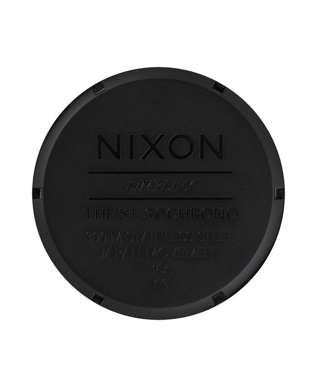 Nixon 51-30 Chrono Watch All Matte Black/Black