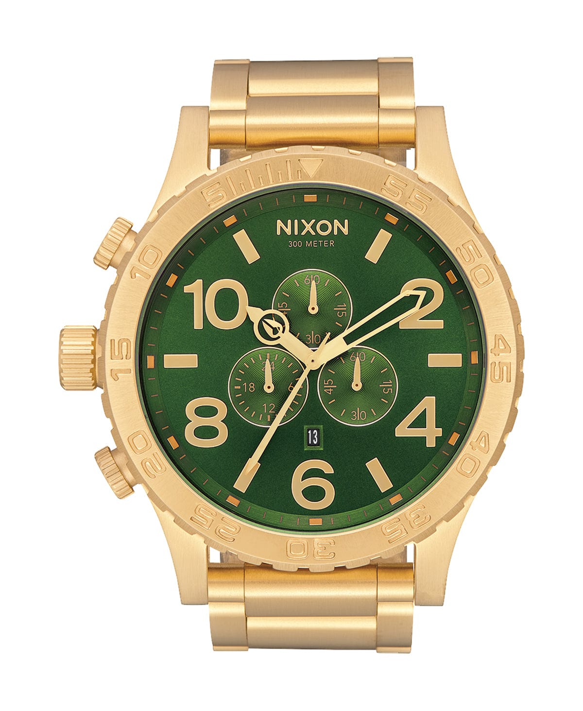 51-30 Chrono Watch Gold/Green Sunray/HP Gold – Neverland Store