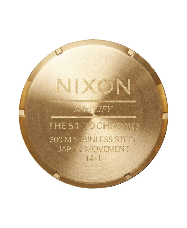 Nixon 51-30 Chrono Watch Gold/Green Sunray/HP Gold