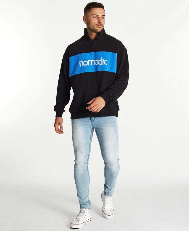 Nomadic Alpine Pull Over Jumper Jet Black