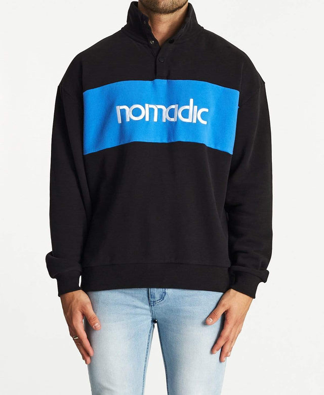 Nomadic Alpine Pull Over Jumper Jet Black