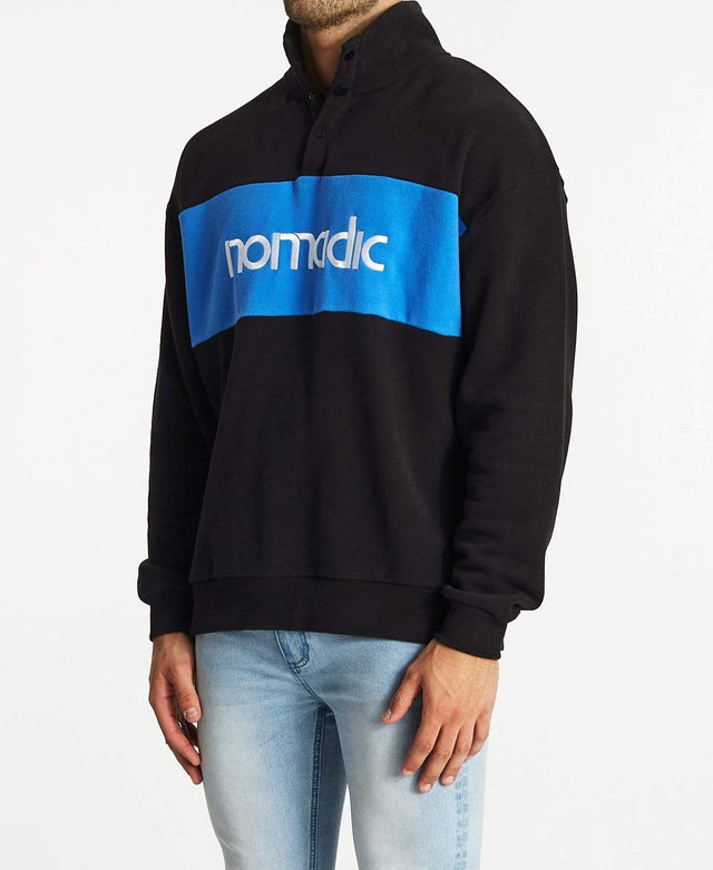 Nomadic Alpine Pull Over Jumper Jet Black