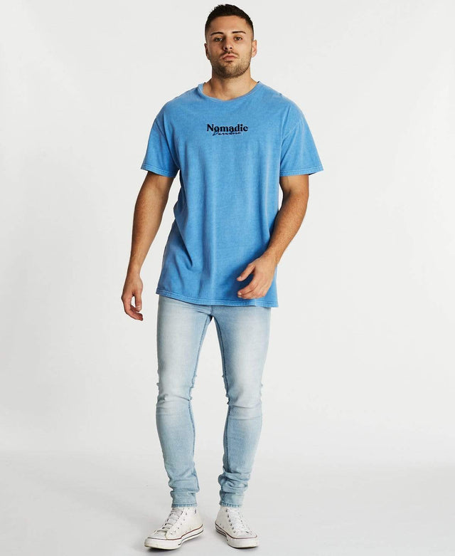 Nomadic Journey Relaxed T-Shirt Pigment Allure Blue
