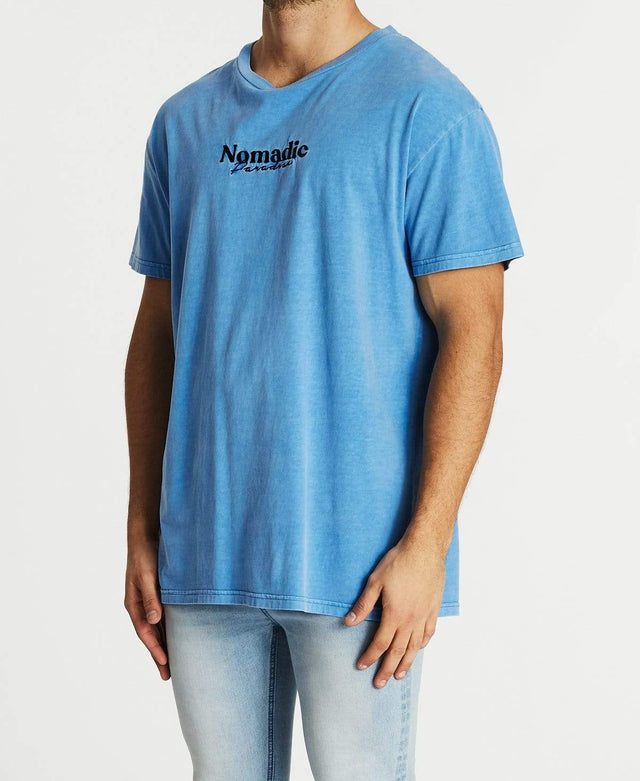 Nomadic Journey Relaxed T-Shirt Pigment Allure Blue