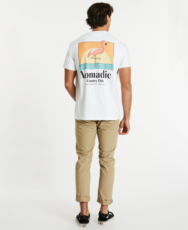 Nomadic Splash Relaxed Tee - White WHITE