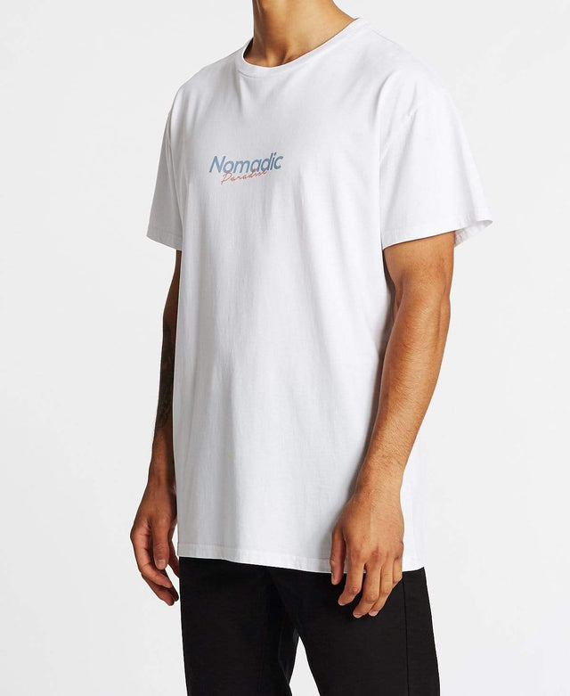 Nomadic Sunset Custom Fit T-Shirt White