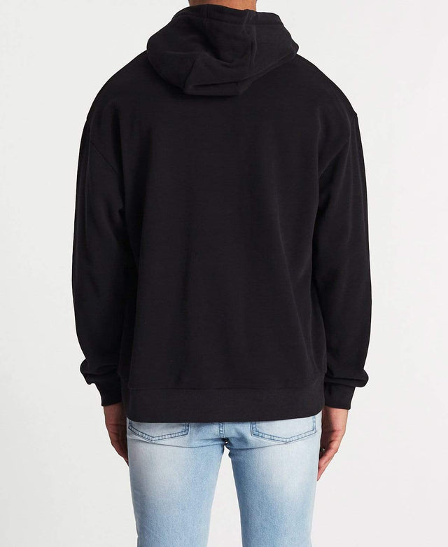 Nomadic Surreal Relaxed Hoodie Jet Black