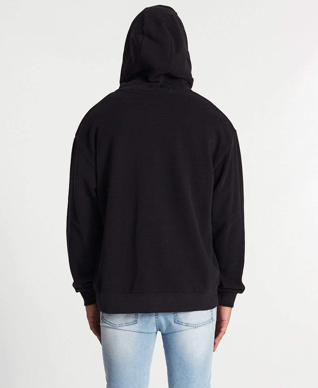 Nomadic Surreal Relaxed Hoodie Jet Black
