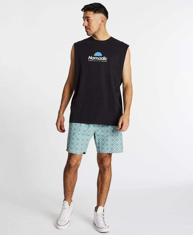 Nomadic Surrounds Standard Muscle Tee Jet Black