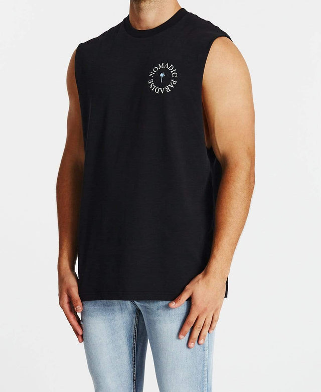Nomadic Tropics Standard Muscle Tee Jet Black