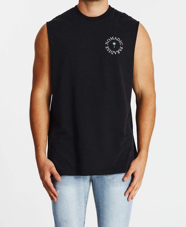 Nomadic Tropics Standard Muscle Tee Jet Black