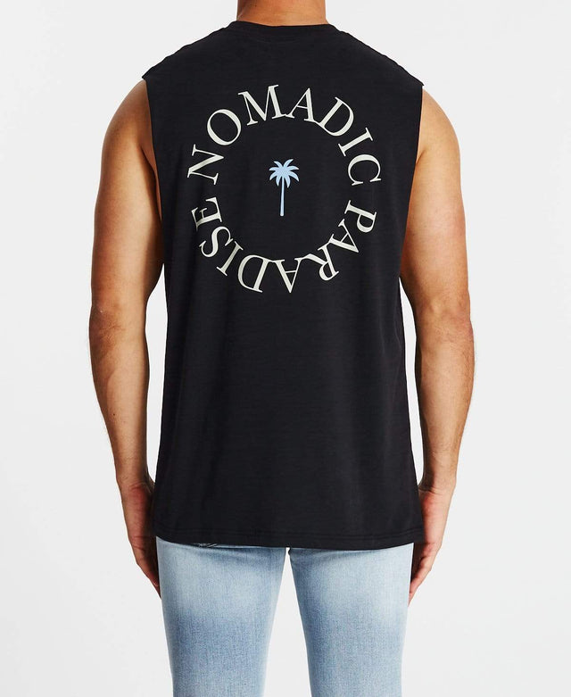 Nomadic Tropics Standard Muscle Tee Jet Black